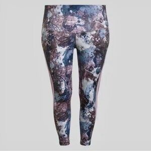 Adidas Size 2X Primegreen Aeroready Zoe Saldana 7/8 High Rise Legging Purple